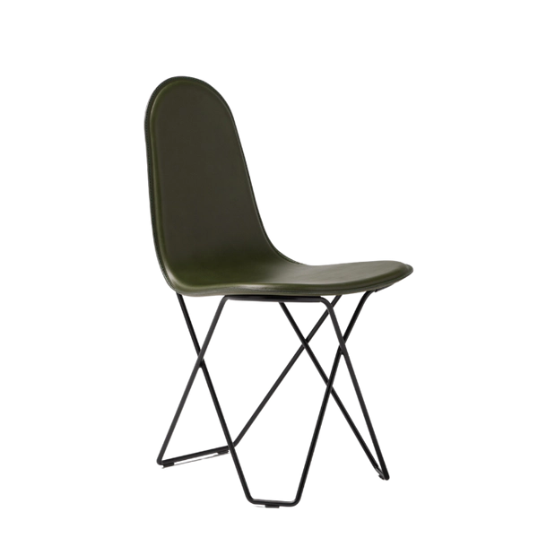 Leather Dining Chair fra Cuero Design i fargen grønn