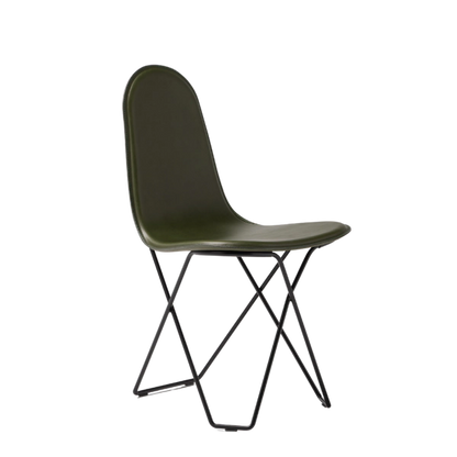 Leather Dining Chair fra Cuero Design i fargen grønn