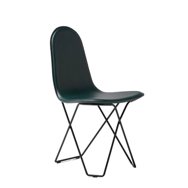 Leather Dining Chair fra Cuero Design i fargen blå