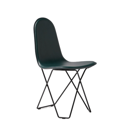 Leather Dining Chair fra Cuero Design i fargen blå