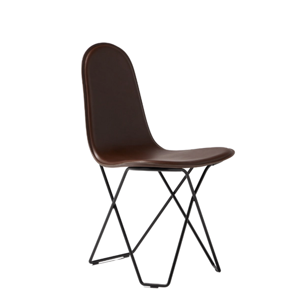 Leather Dining Chair fra Cuero Design i fargen mørkebrun