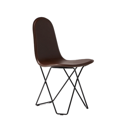 Leather Dining Chair fra Cuero Design i fargen mørkebrun