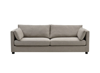 Sofa Lungano, i stoffet breezer og fargen taupe