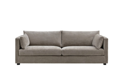 Sofa Lungano, i stoffet Chenille og fargen beige